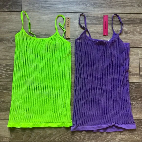 Y2K Fishnet Tank Tops - Picture 1 of 3